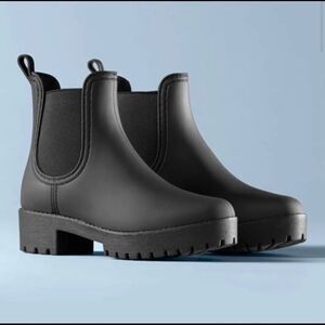 JEFFREY CAMPBELL CLOUDY Chelsea RAIN BOOTIES 9 A5